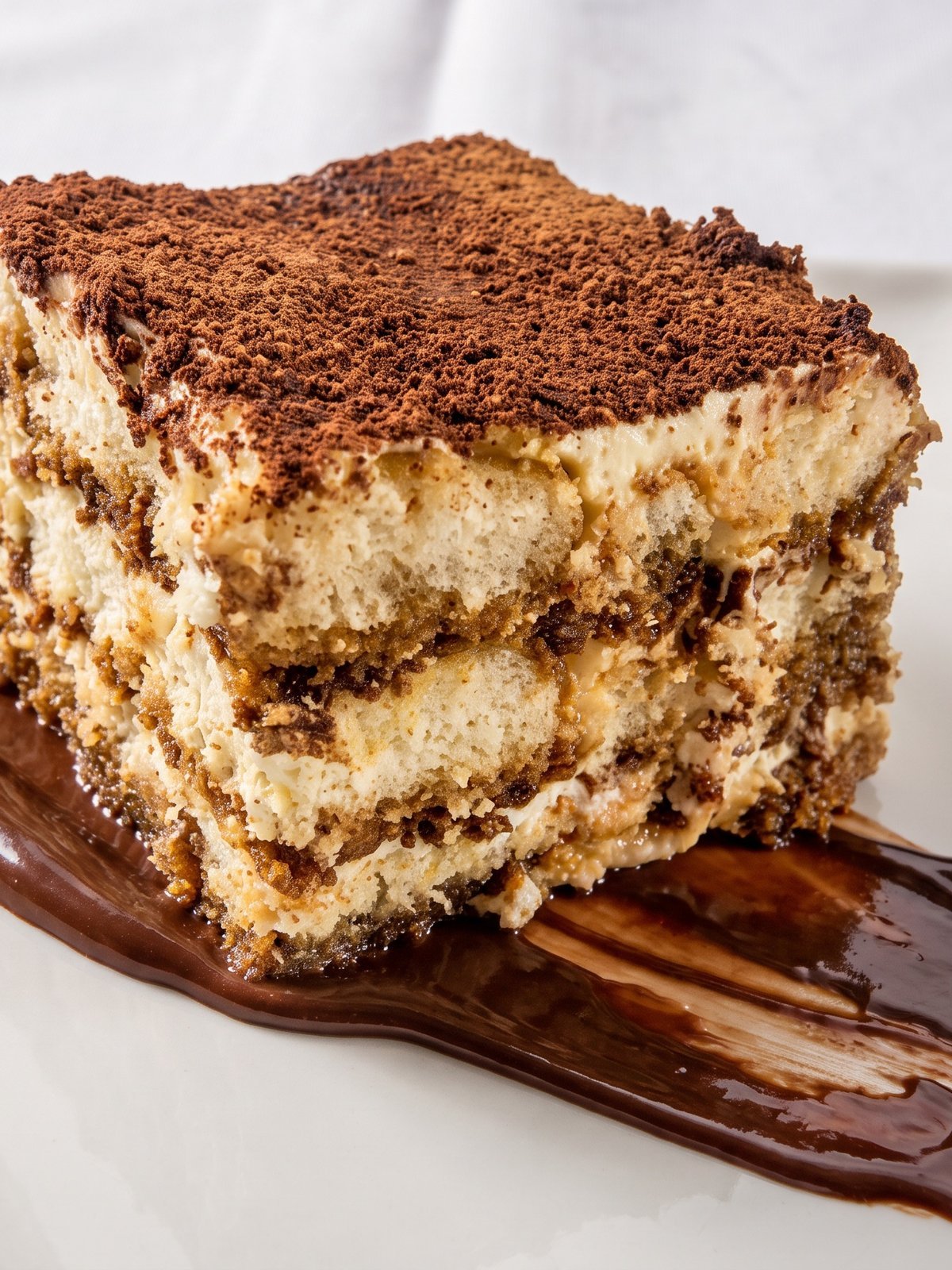Tiramisu desertas — meniu kadras po AI apdorojimo